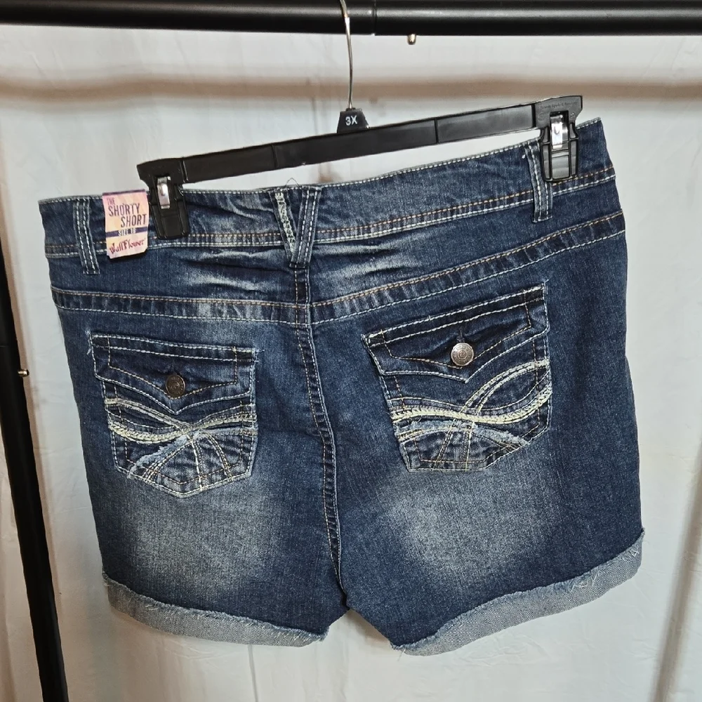 Wallflower Denim Jean Shorty Shorts - Picture 2 of 2